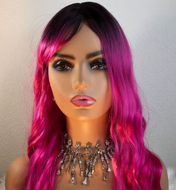 Ariel Synthetic Hair Wig Pink Avana Beauty